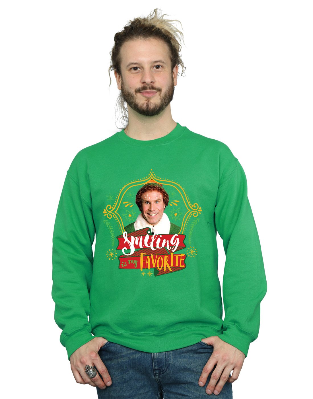 Elf Men's Buddy Smiling Sweatshirt XX-Large Irish Green