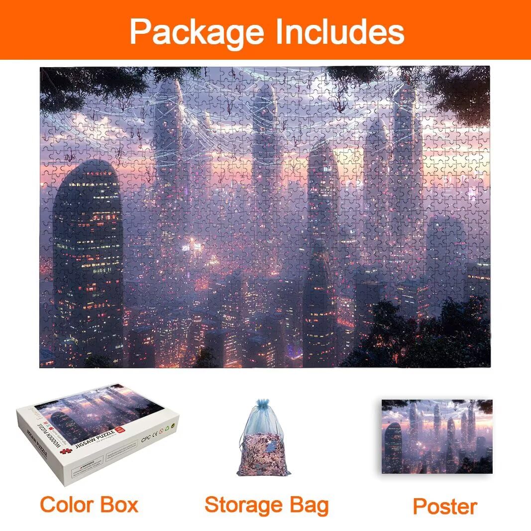 Puzzle Città, Puzzle 2000 Pezzi Adulti per Decor, Regalo Donna/Uomo -8692