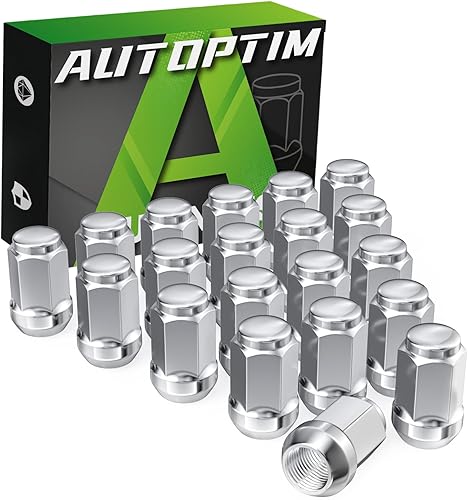 Miniatura 1 de AUTOPTIM Tuercas de llanta M12 x 1.25  20 tuercas cromadas  Compatible con Nissan Altima 1993-2021, Nissan Máxima 1988-2021, rueda Subaru Aftermarket