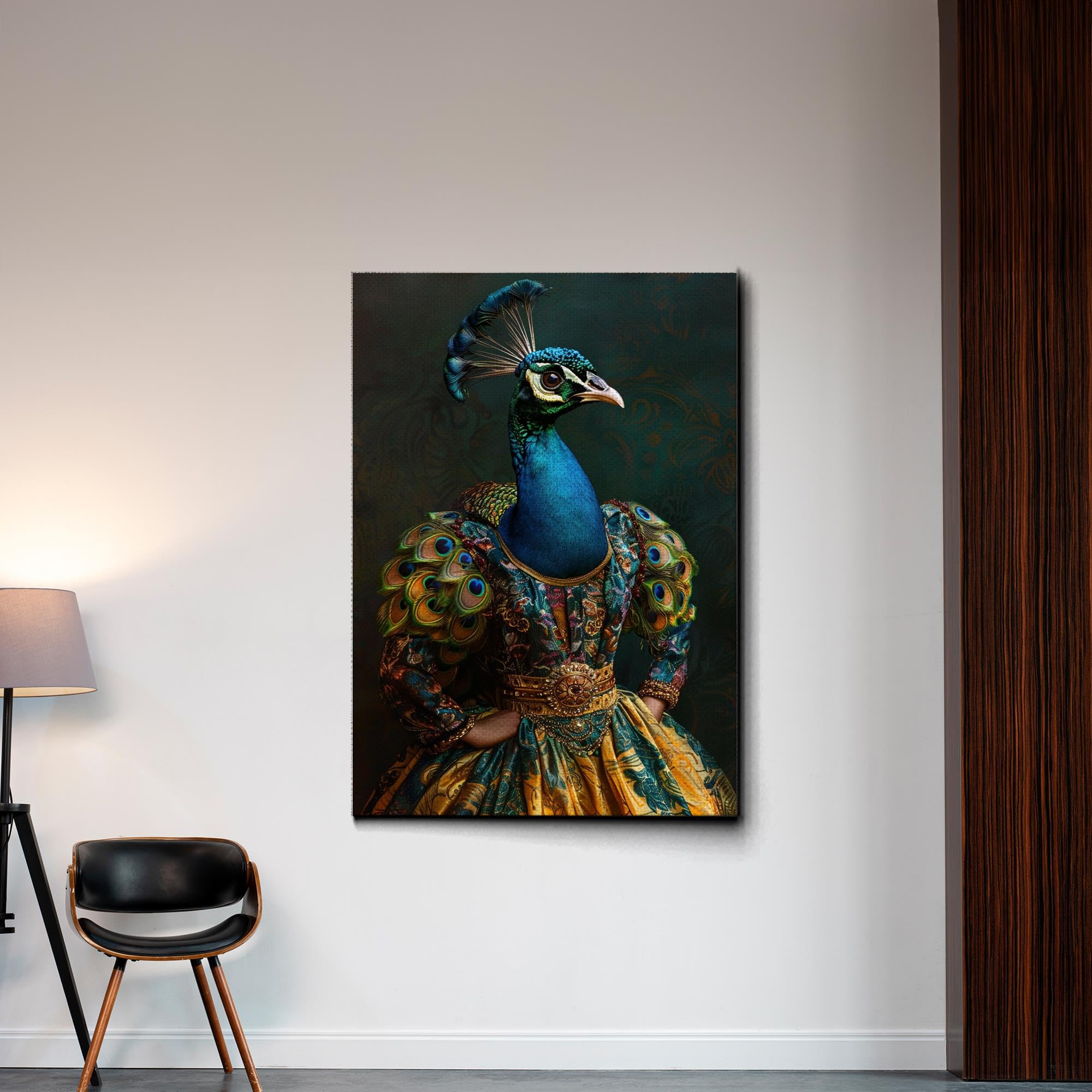 Amazon.com: Fabulous Peacock Portrait, Altered Vintage