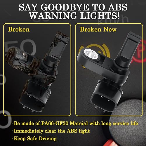 Miniatura 6 de Ensun 15158254 Sensor de velocidad de rueda delantera ABS izquierda o derecha compatible con 2004-2007 Rainier, 2002-2009 TrailblazerEnvoy,