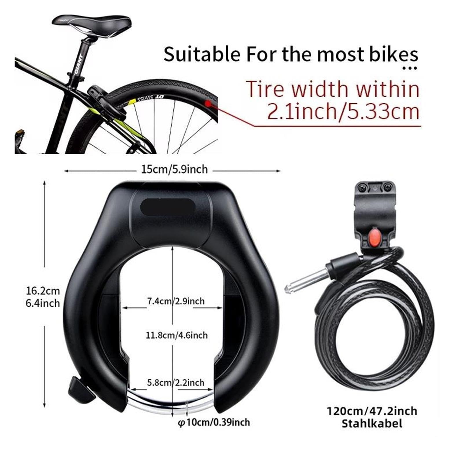 1 candado antirrobo for bicicleta.