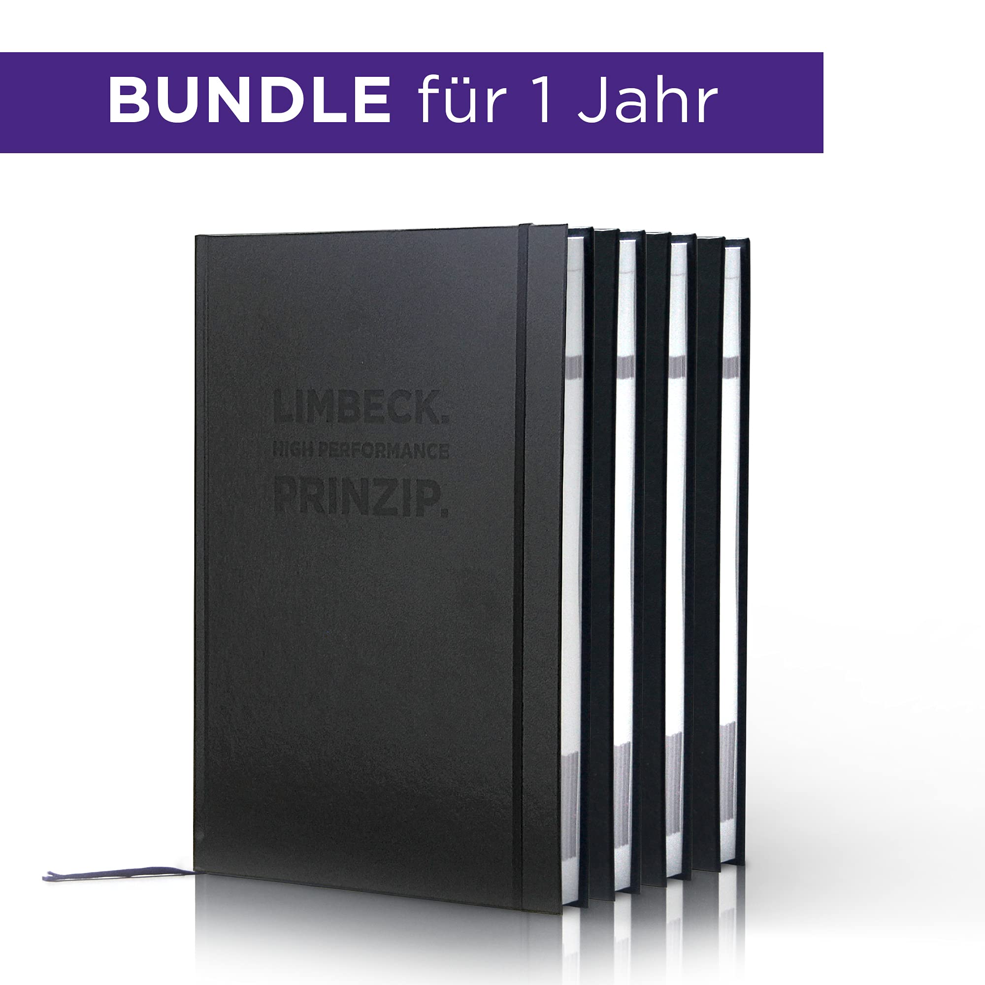 Bundle 4 LIMBECK. HIGH PERFORMANCE. PRINZIP. für 1 Jahr | Kalender, Planer, Mentor, Zielmanager