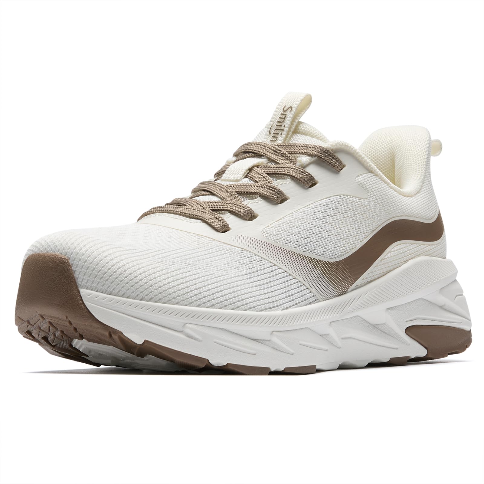 Women's Walking Running Shoes with Arch Support, Athletic Comfortable Cushioned Lightweight Tennis Shoes, Lace Up Fashion Sneakers for Standing All Day Work Gym Workout Travel Cross Training
