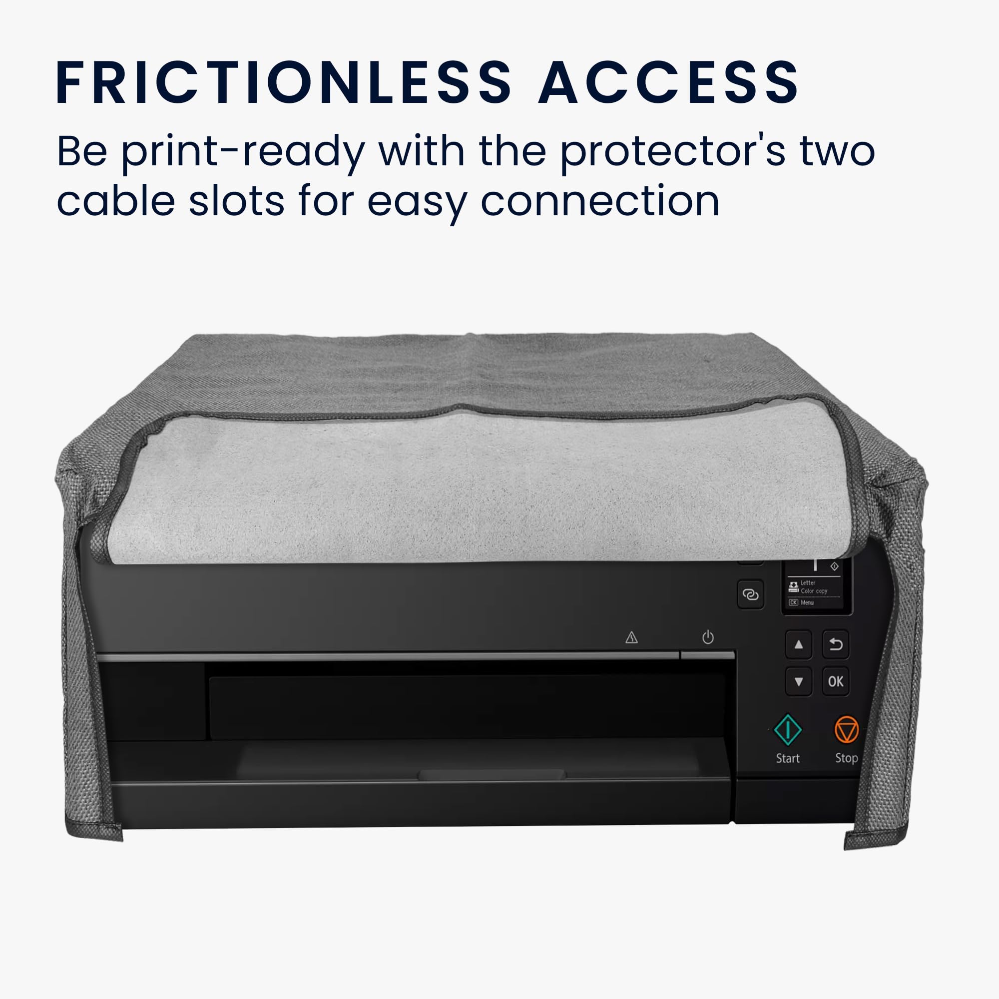 Copertina Antipolvere Per Canon PIXMA MG3650S - Grigia, Con Passacavo - Foto 2