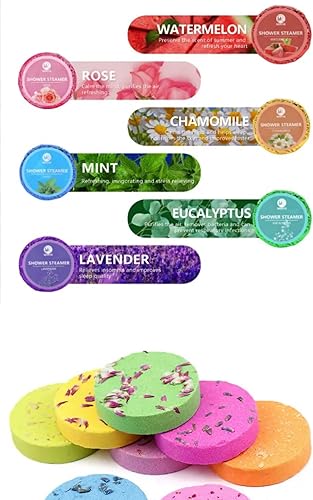 Miniatura 4 de Vaporizadores de ducha de aromaterapia, tabletas de ducha de cuidado personal con aceites esenciales, eucalipto, rosa, lavanda, relajación para el