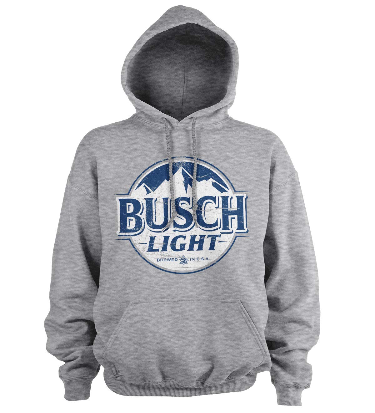 BuschOfficially Licensed Light Beer Vintage Logo Hoodie (Heather Grey)