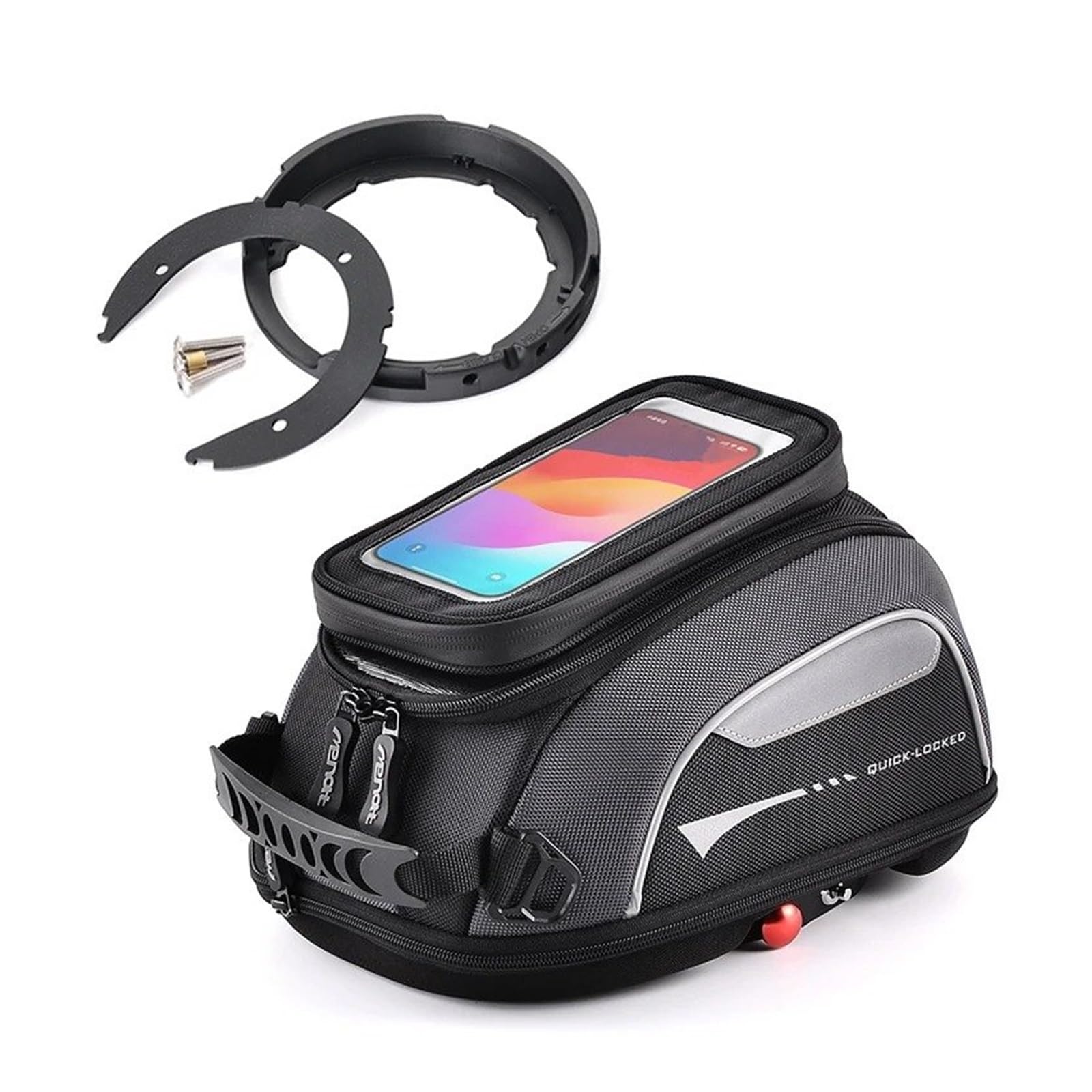 Borsa da viaggio per moto Per VOGE Per Valico 525DSX 900DSX 625DSX 525 DSX 900 625 Moto Serbatoio Bagagli Anello Bloccaggio Rapido Zaino Flangia Impermeabile(With phone bag)