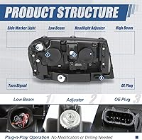 Vista 12 de Modelo: HL-OH-TRA02-VR., Negro (black Housing)