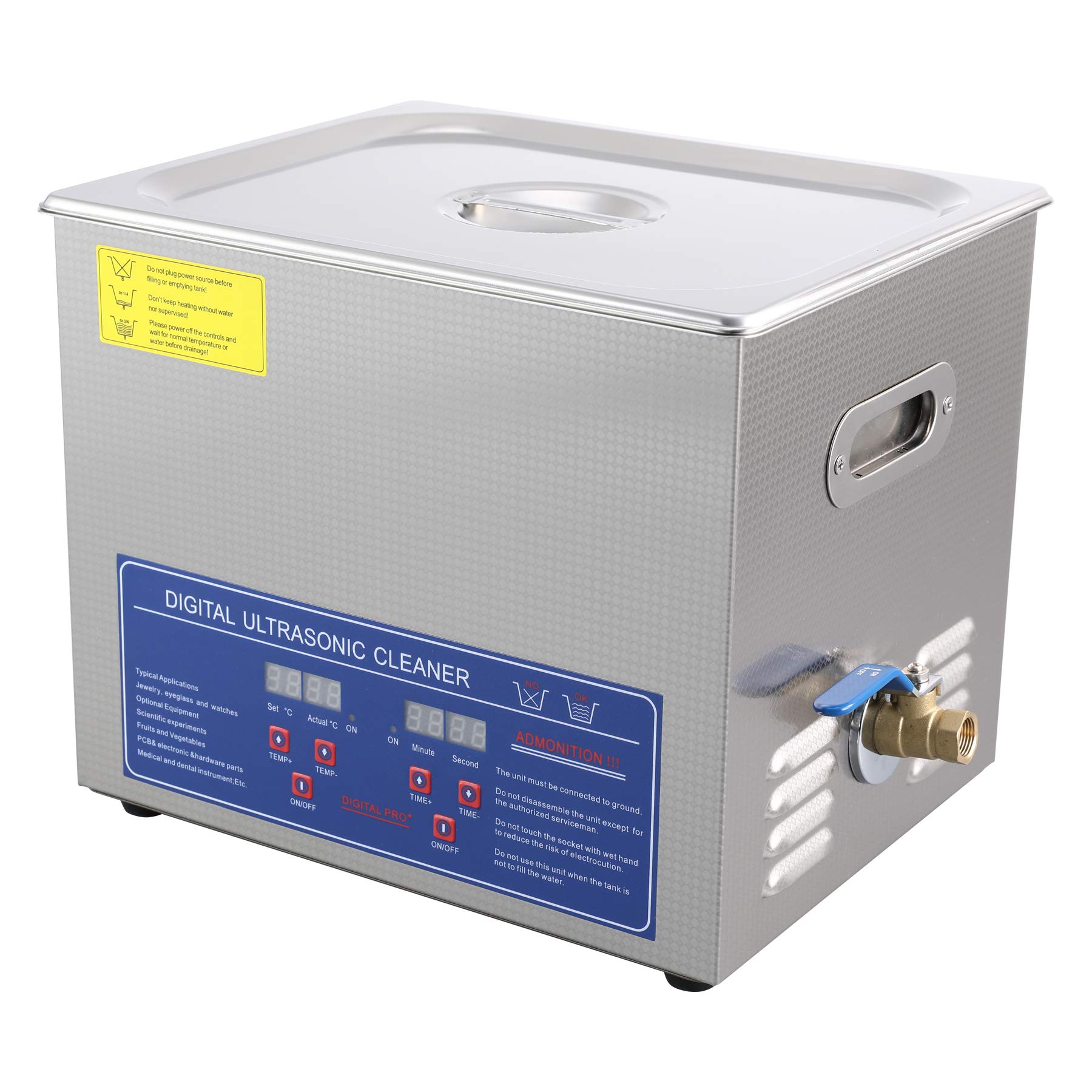 Buy CREWORKS Ultrasonic Cleaner with Digital Heater and Timer, 15 L