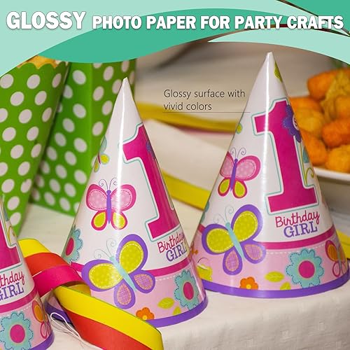 Miniatura 4 de Pikapoka Paquete variado de papel fotográfico, 3.5 x 5, 4 x 6, 5 x 7 pulgadas, papel de impresora fotográfica brillante para inyección de tinta,