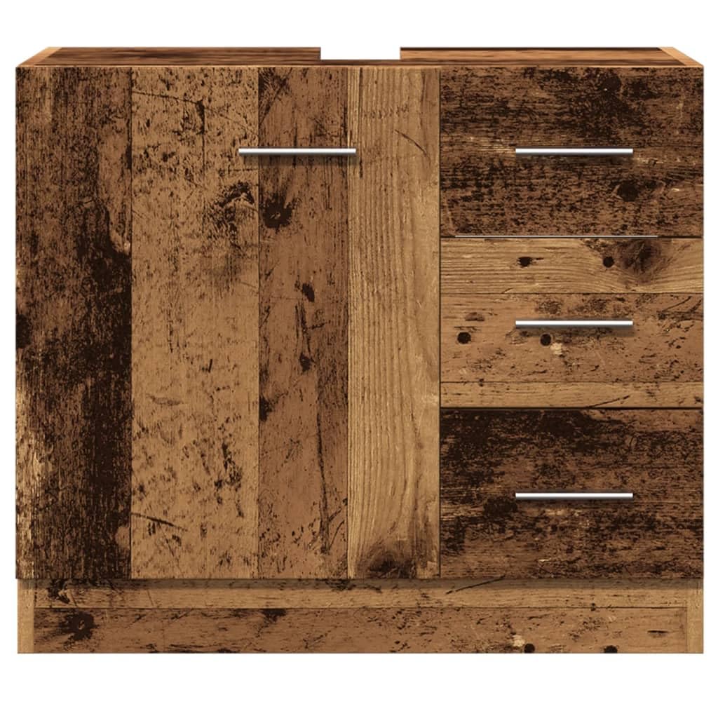 ShGaxin Szafka do umywalki inżynierii drewna w wieku 63x30x54 cm, szafka łazienkowa, szafka pod umywalkę, meble łazienkowe, meble umywalkowe - 858323