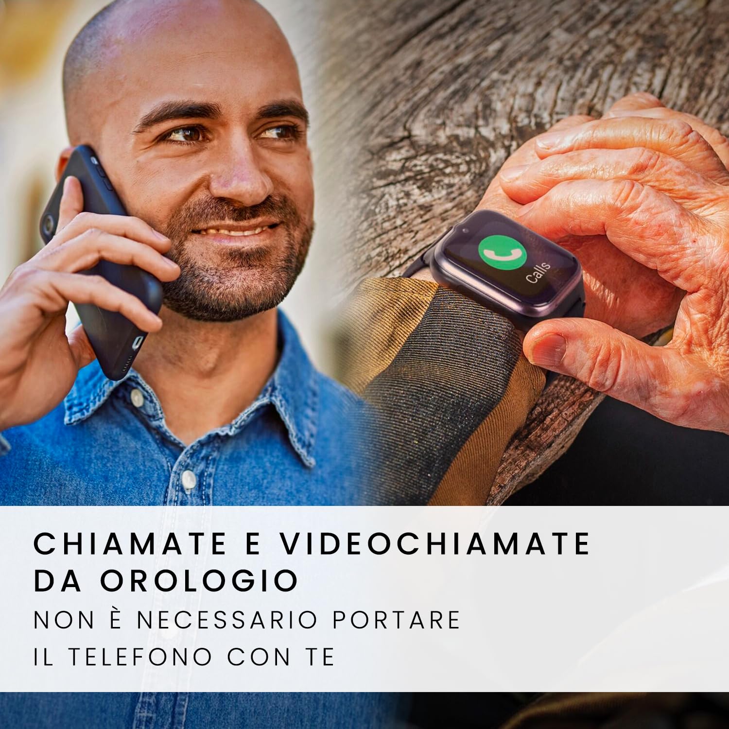 SPC SMARTEE 4G SENIOR - Smartwatch senior, GPS e tasto SOS | Icone grandi, 4G per chiamate e videochiamate, battito cardiaco e gestione con SPC SMART CLAN