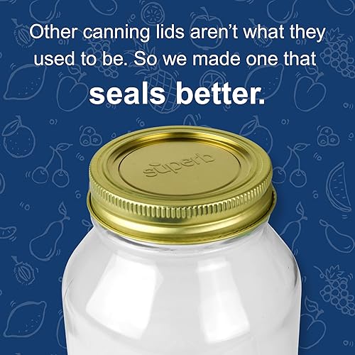 Miniatura 4 de Tapas para conservas – Mason Jar tapa de boca regular para frascos Ball y Kerr, 2.75 pulgadas de grado alimenticio con sellos gruesos, fabricado en