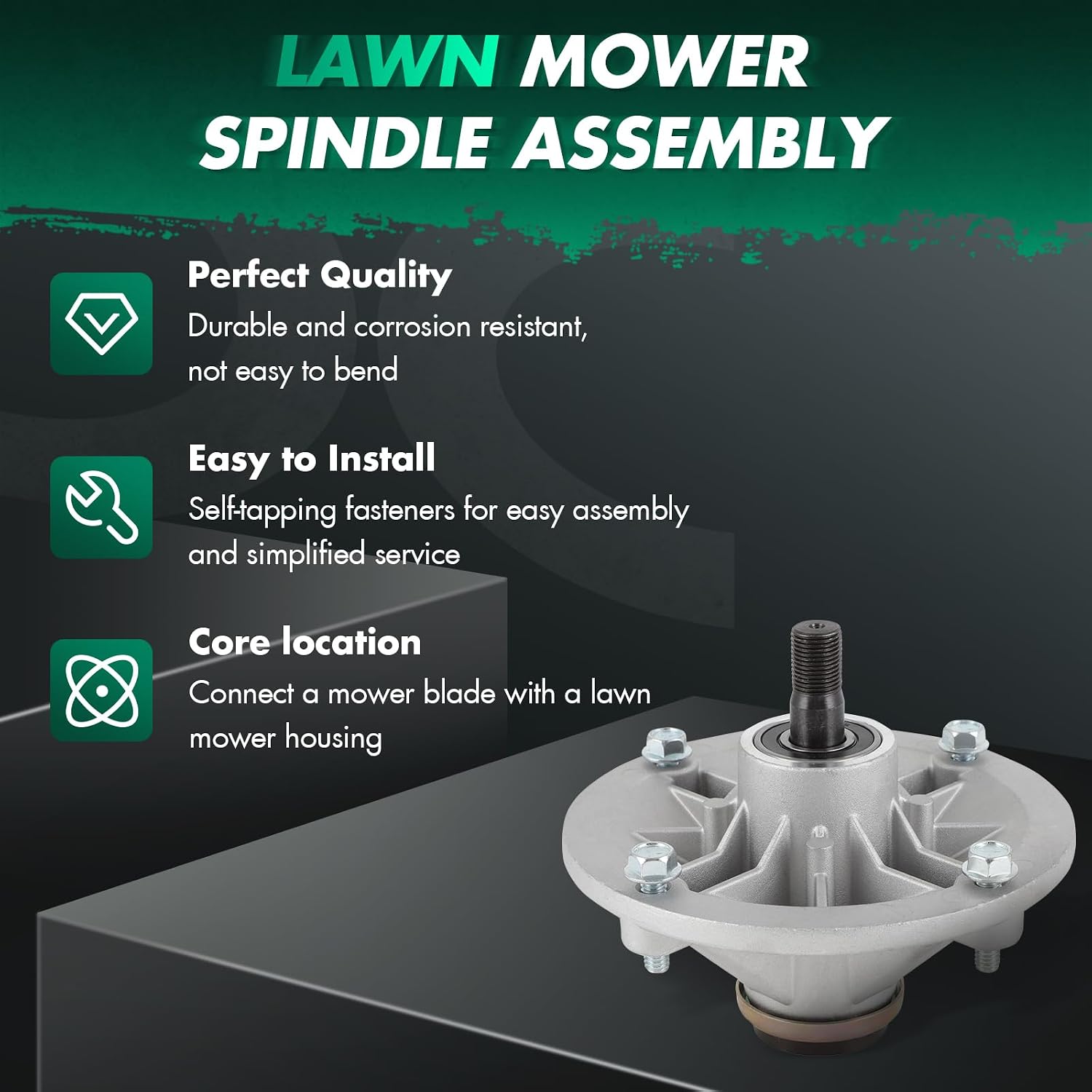 SCITOO Deck Rebuild Kit 50" fit for Toro Time Cutter Z5030 50" Zero-Turn Mower Deck Parts, 1 Belt 3 Mower Blades 3 Spindle Assembly