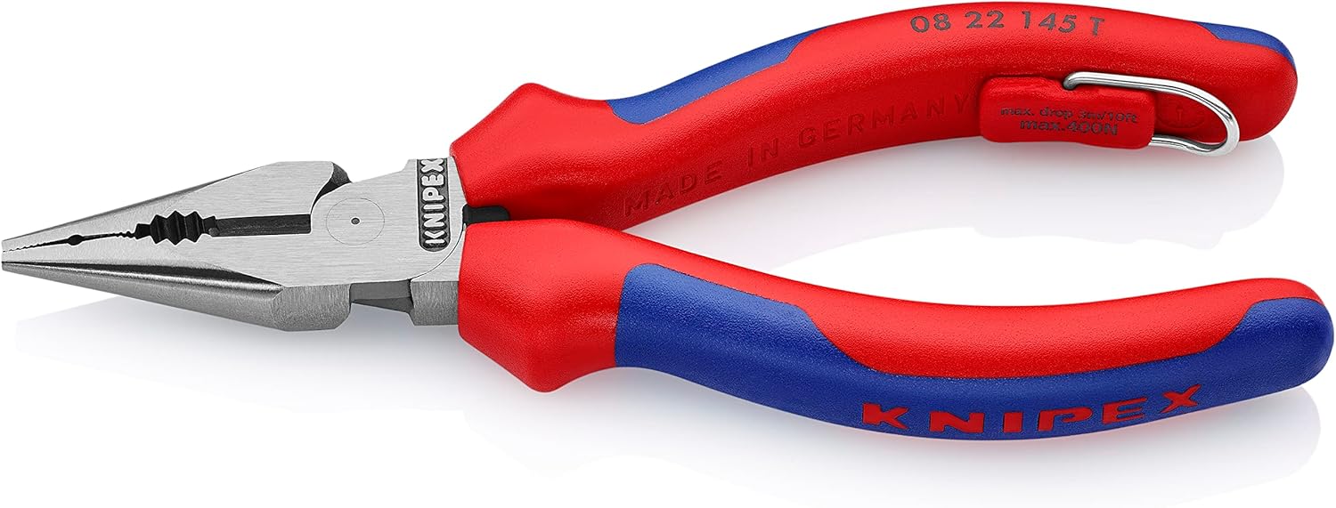 Knipex 08 22 145 T Needle-Nose Combination Pliers 5,71" with tether attachment point