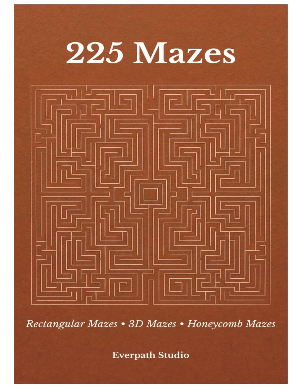 225 Maze Puzzles: Rectangular Mazes, 3D Mazes & Honeycomb Maze Challenges (Everpath Maze Collection)