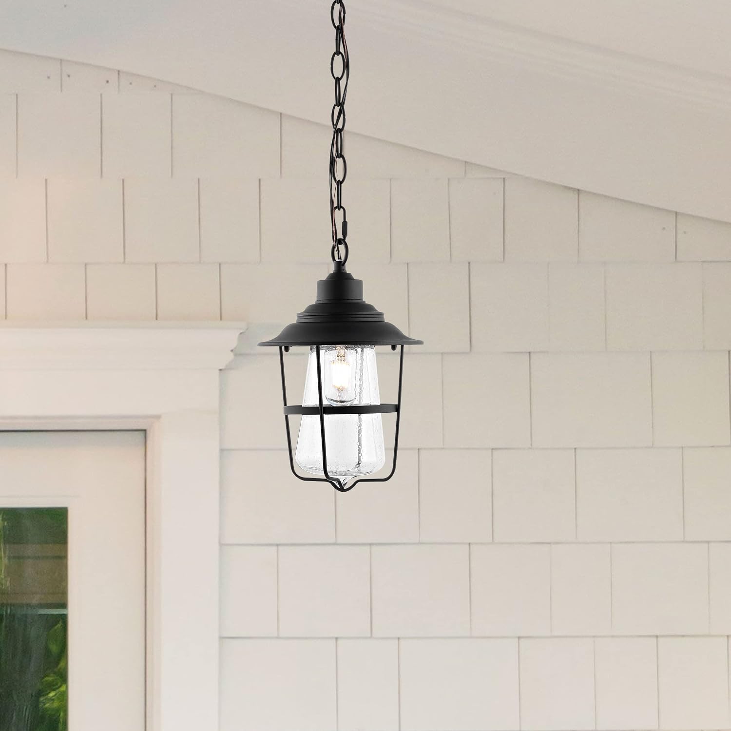 SAFAVIEH Lighting Collection Penber Black Extendable Outdoor Pendant
