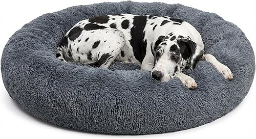 Miniatura 17 de Active Pets Cama Relajante de Felpa para Perros en Forma de Dona con Soporte para Articulaciones y Alivio de la Ansiedad, Cama Lavable para Mascotas