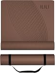 ILILI Tapis de yoga, 72x25×0,3 pouce(183cmx63cmx8mm), TPE Tapis d'exercice, résistant aux déchirures, tapis de fitness de yoga avec sangle de transport, idéal pour le yoga, Pilates, séances d'entraînement à domicile, étirement & Toutes les routines de fitness