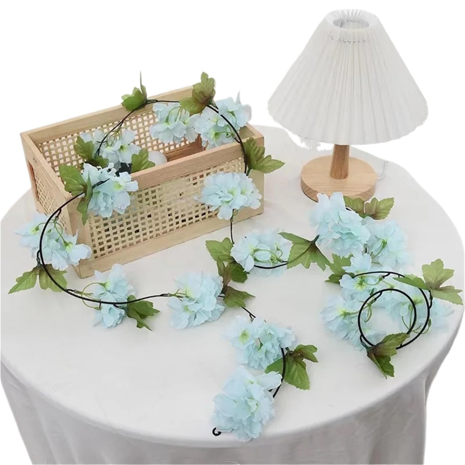LuoAXINN Artificial Rose Vine 2.2m Artificial Flower String