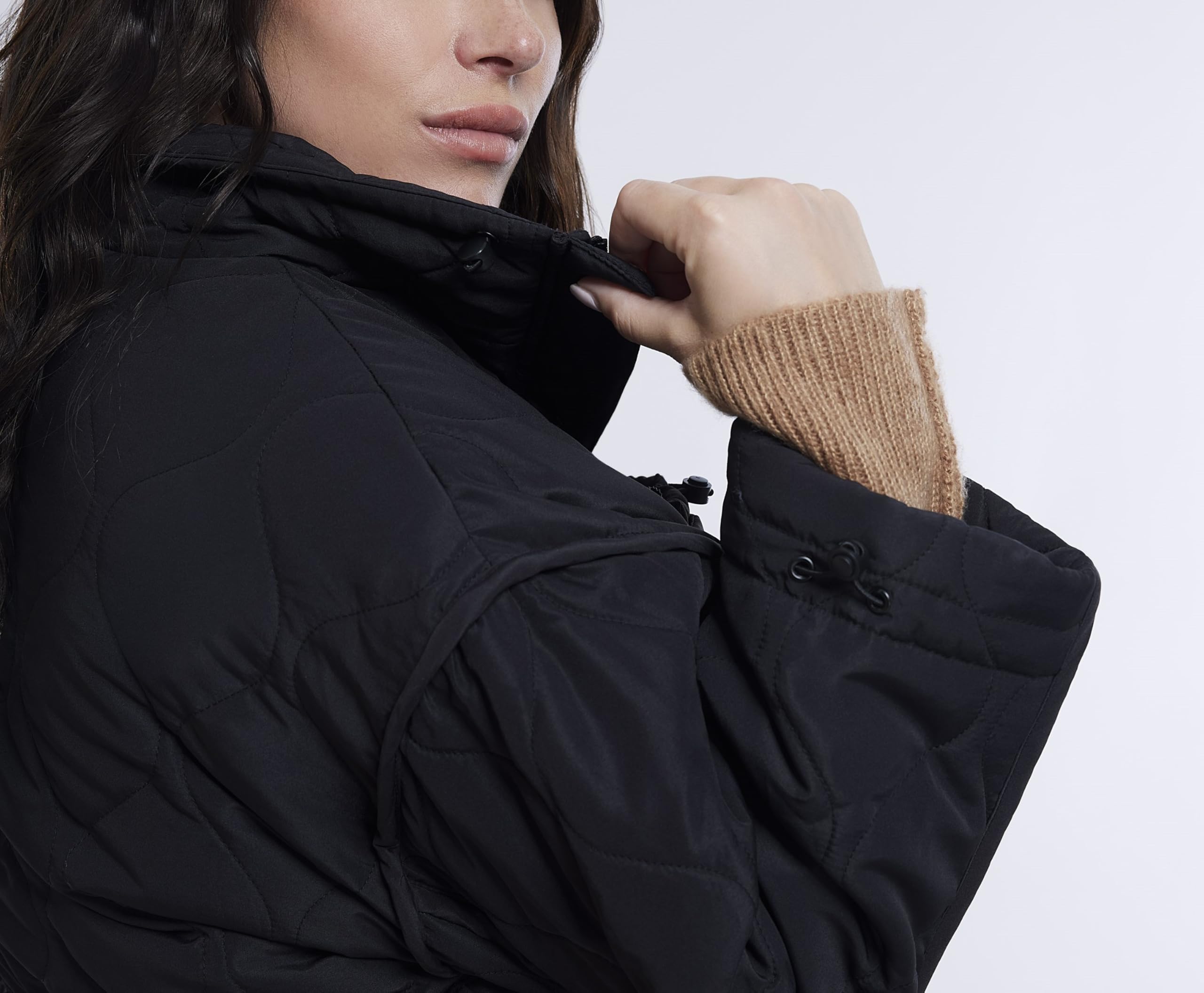 Motherhood Maternity Damen Quilted Pregnancy Long Puffer Jacket Jacke