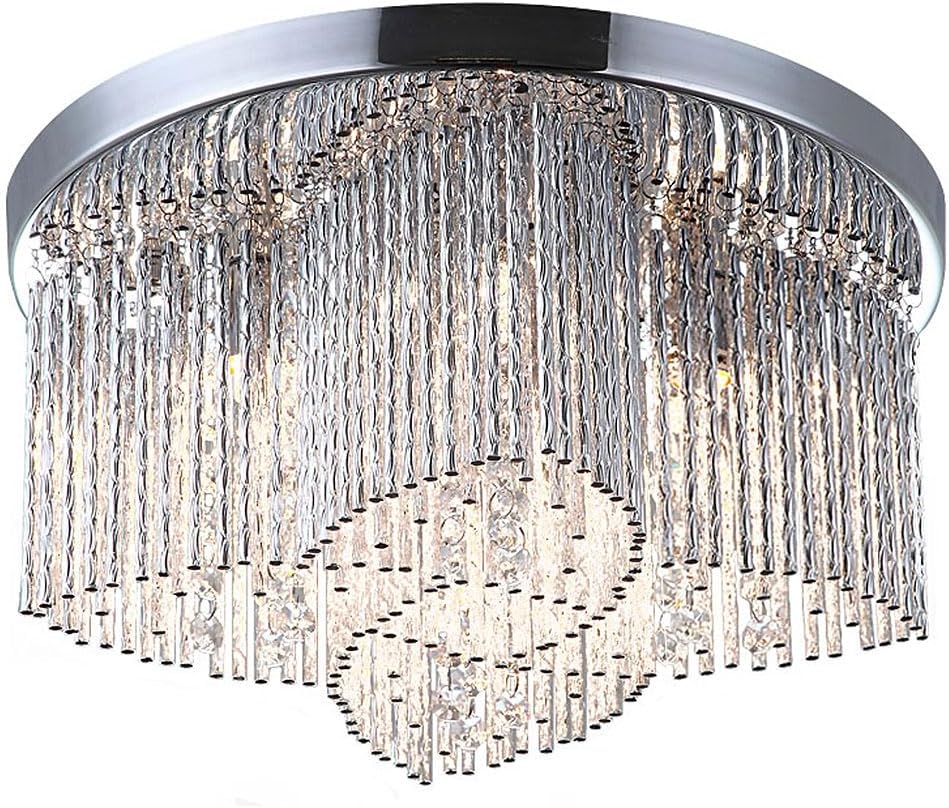 Living room crystal ceiling light, Sansa, diameter 35 cm, chandelier, ceiling lighting, ceiling lamp