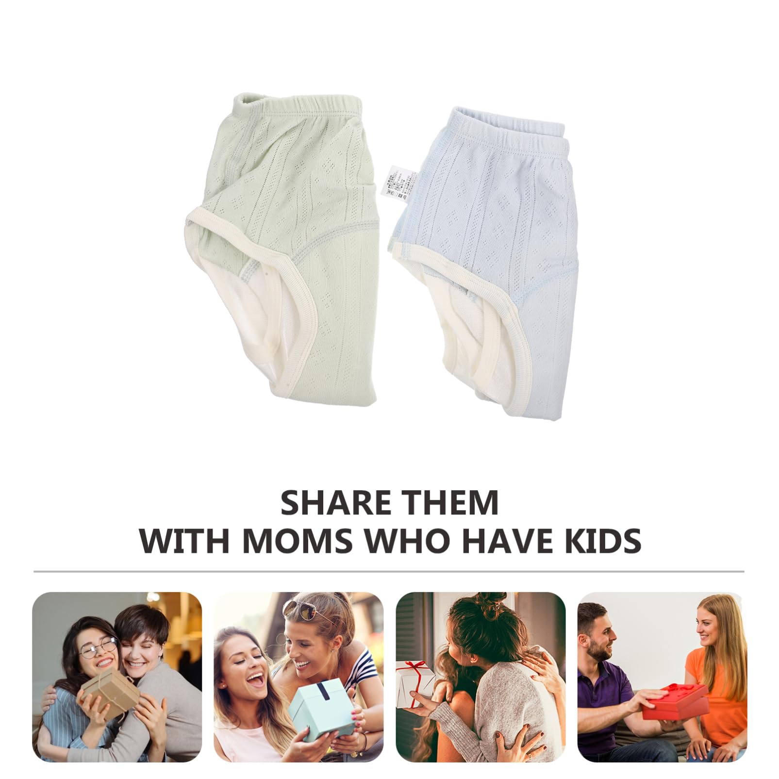 TOYANDONA 6piezas Pantalones De Entrenamiento De Algodón Para Bebés Ropa Interior y Lavable Para Niño Niña y Niñas Elástico Para Aprendizaje Del Baño Suaves