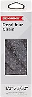 Schwinn Steel Bike Chain Replacement, 112 Links 1/2" x 1/8", Fits Single & Multi-Speed, Derailleur & Non-Derailleur Bikes, BMX Cruiser