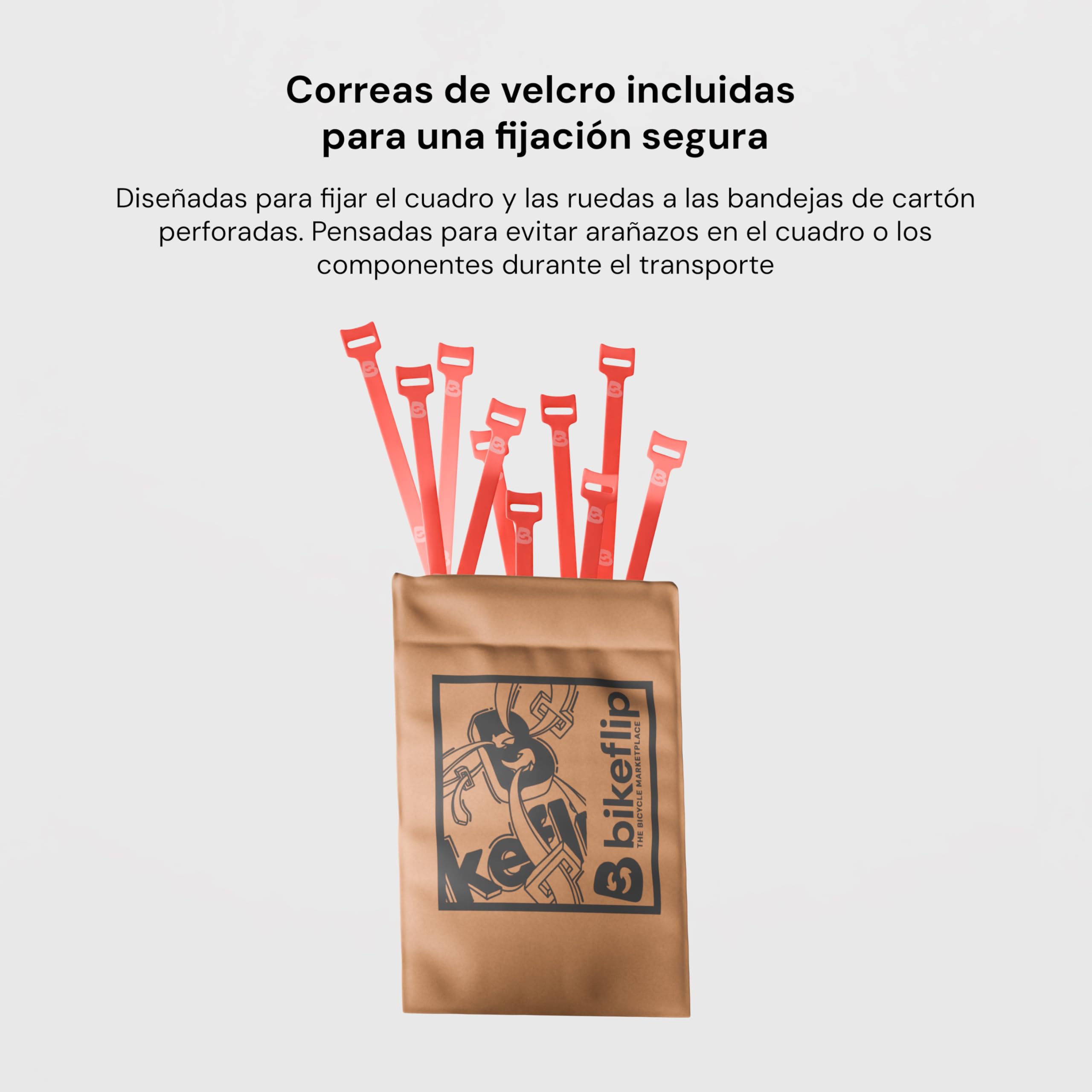 Bikeflip Box Caja de Envío para Bicicletas MTB, E-Bike y Gravel, Cartón Ondulado Resistente y Reutilizable, Montaje Rápido para Viajes y Transporte por Correo