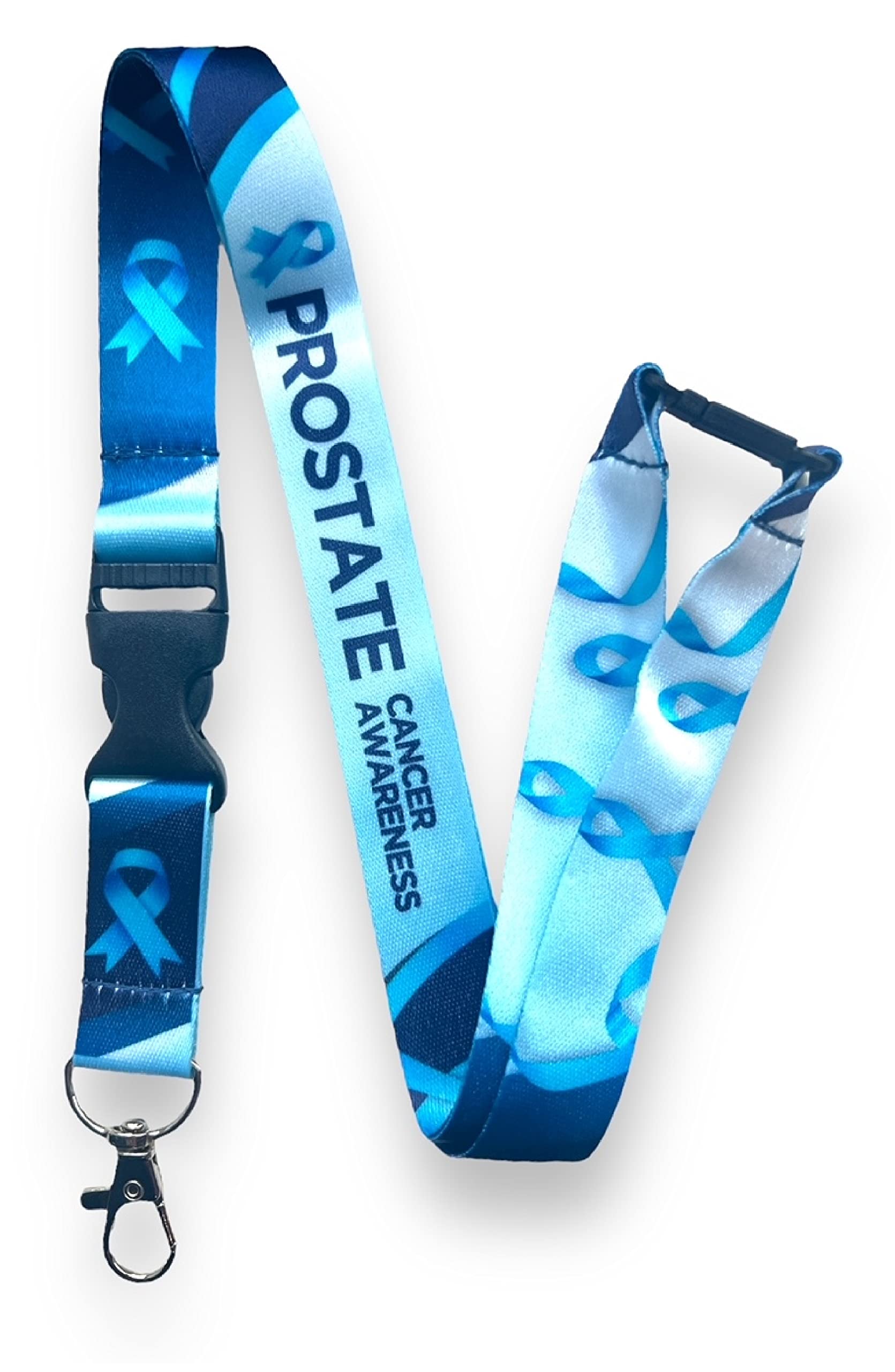 PAC Supplies Global Prostate Cancer Awareness Lanyard With Dertachable Clip & Safety Breakaway (1)