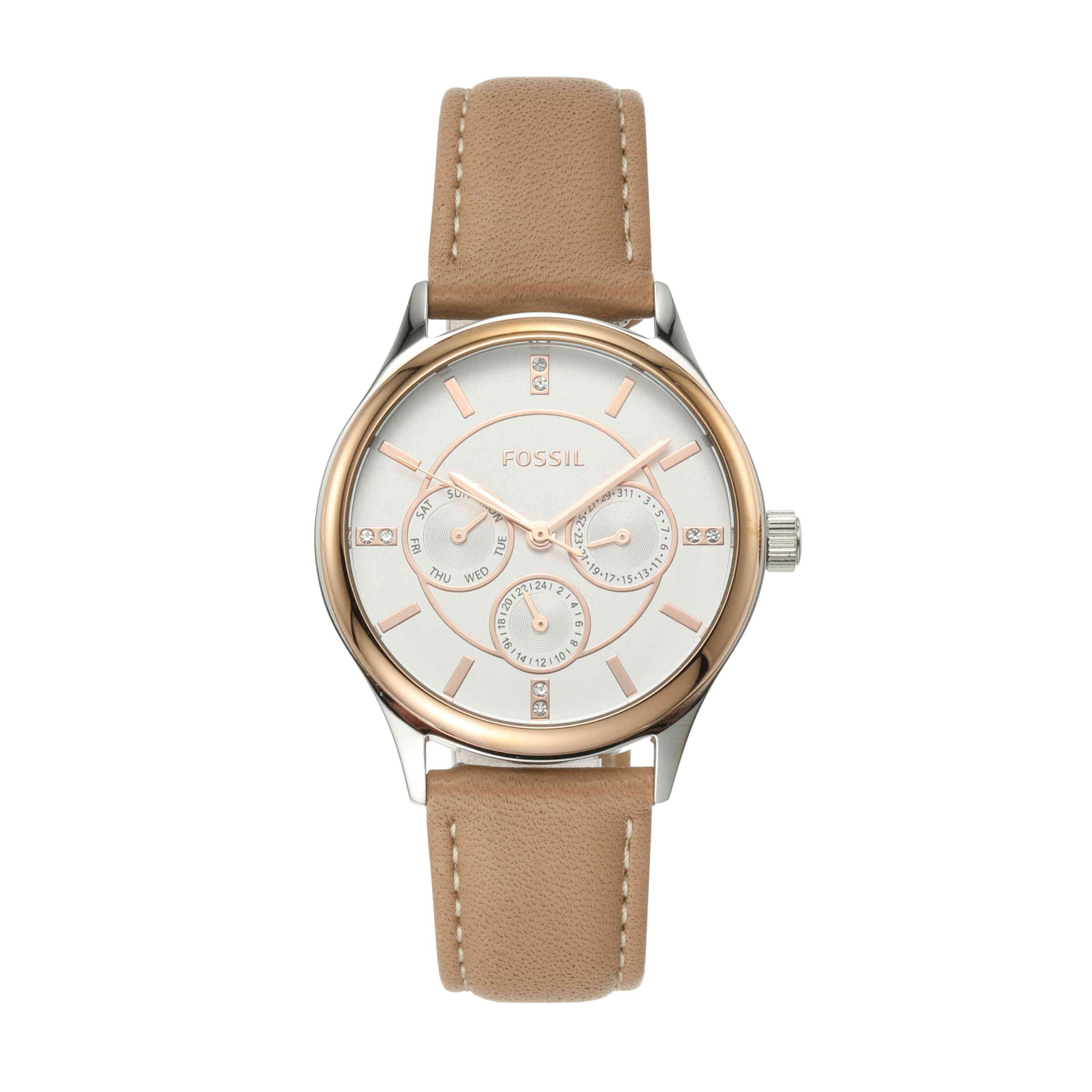 Fossil Modern Sophisticate Brown Quartz Leather Watch BQ3417SET (B07WF2XYQL) Amazon Price History, Amazon Price Tracker
