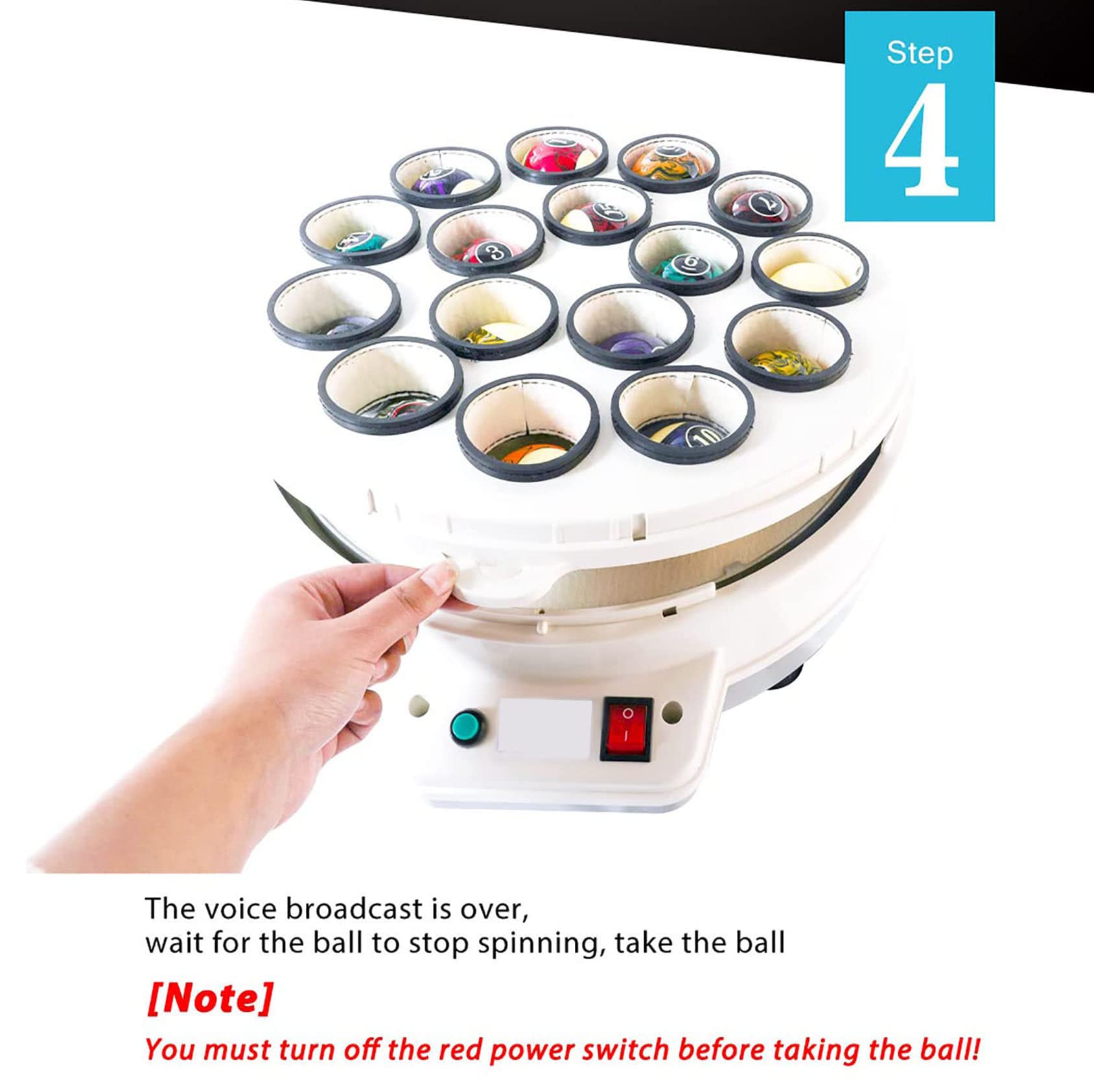 Lucidatrice Elettrica Per Palline Da Biliardo 2 In 1, Per 16 O 22 Palline, Pulizia Automatica Rapida, Con Sistema Raffreddamento, Per Biliardo All'americana E Snooker