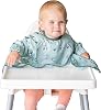 Tidy Tot Cover & Catch Weaning Bib with Sleeves. Attaches to Highchairs with Suction for Mess Proof Baby Feeding. Waterproof Long Sleeved Bibs. Coverall BLW Bibs