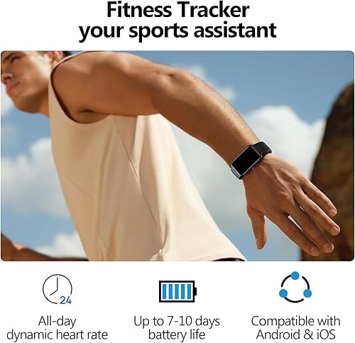 Miniatura 2 de Rastreador de actividad física, monitor de ritmo cardíacosueño, más de 100 modos deportivos, relojes inteligentes para hombresmujeres, IP68