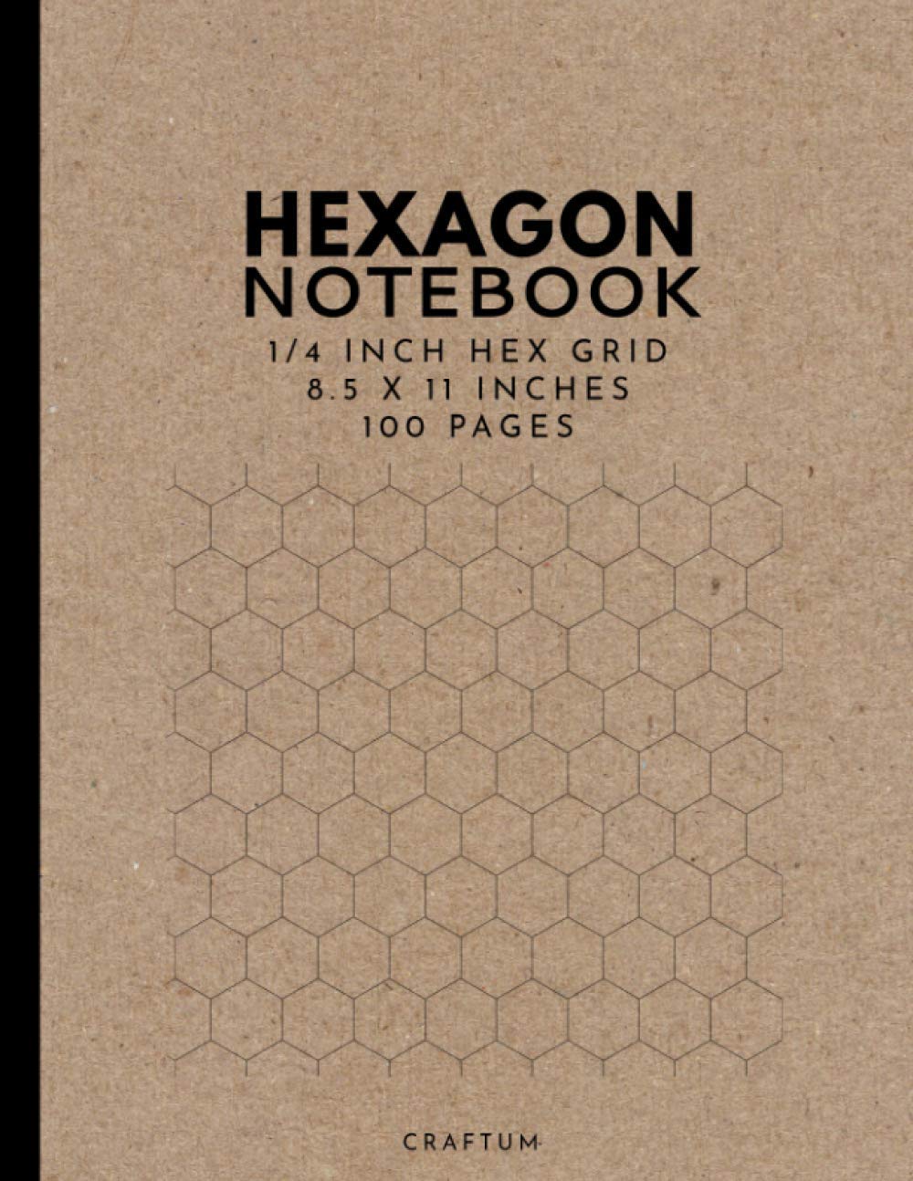 Hexagon Notebook: 1/4" Hex Grid Notebook for Organic Chemistry, Biochemistry & RPG Map Drawing; 100 Large Hexagonal Grid Pages ; 0.25 Inch Hexagonal Graph Paper