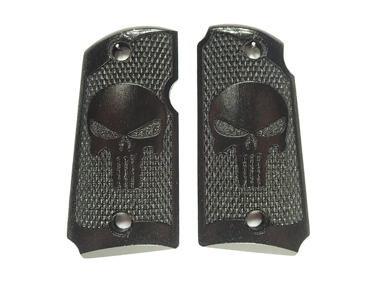 Ebony Punisher #2 Kimber Micro 9 Grips