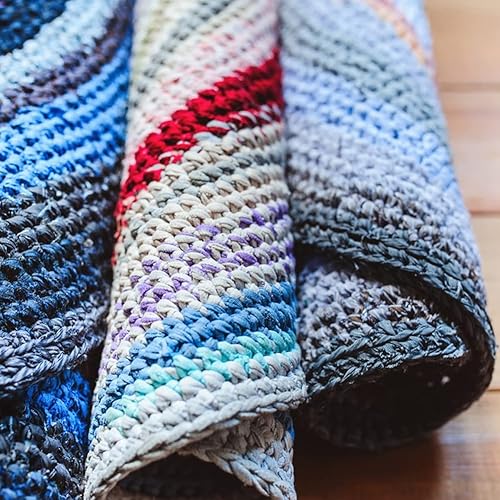 Miniatura 9 de Hilo de tejer, de una sola capa, suave, cálido, esponjoso, grueso, hilo de felpilla, madejas multicolor para tejer y hacer ganchillo, regalo para