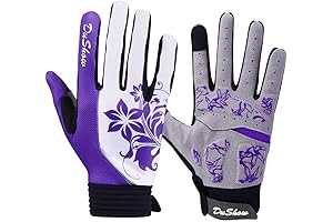 DuShow Cycling Gloves Women Full Finger Mountain Bike Riding Biking Gloves for...