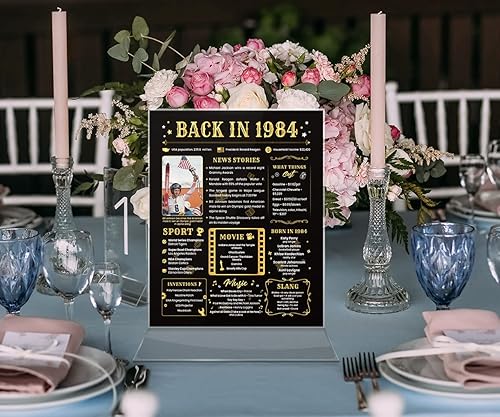 Miniatura 5 de Regalos de cumpleaños número 41 para mujeres y hombres  Ideas de regalos de cumpleaños 1984 para hombre y mujer  Decoraciones de cumpleaños 41