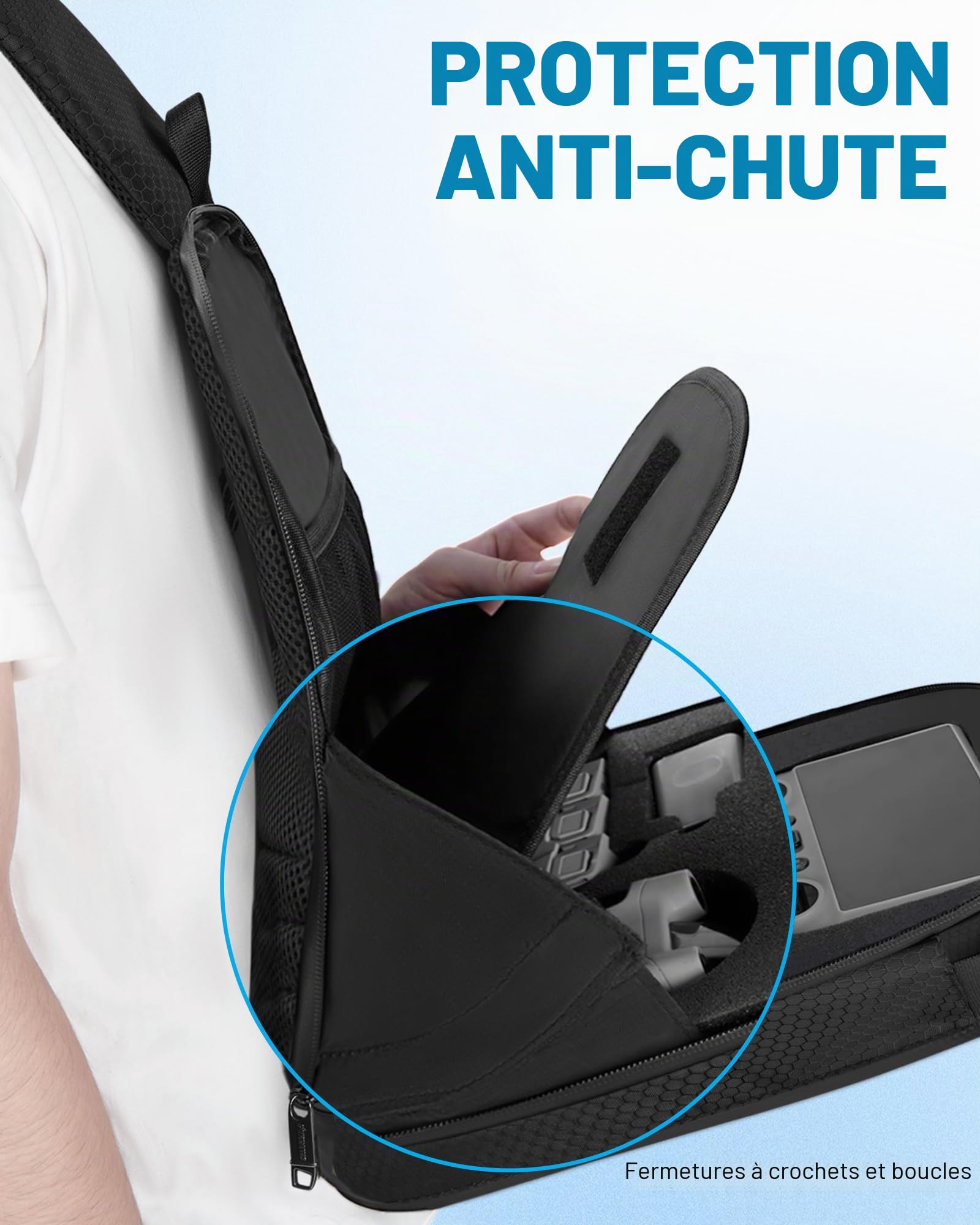 PEKREWS Étui de Transport Rigide étanche pour Mini 4 Pro, Sac à Dos de Voyage Compatible avec contrôleur DJI RC 2/RC-N2, Fly More Combo et Accessoires, Etui DJI Mini 4 Pro Noir, Compacte