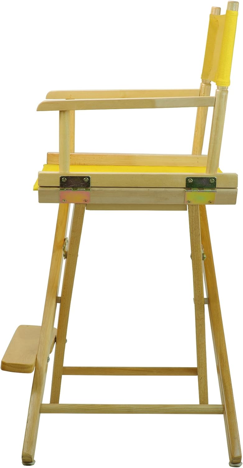 Casual Home 220-00/021-34 24" Natural Frame-Gold Canvas Director Chair Counter Height