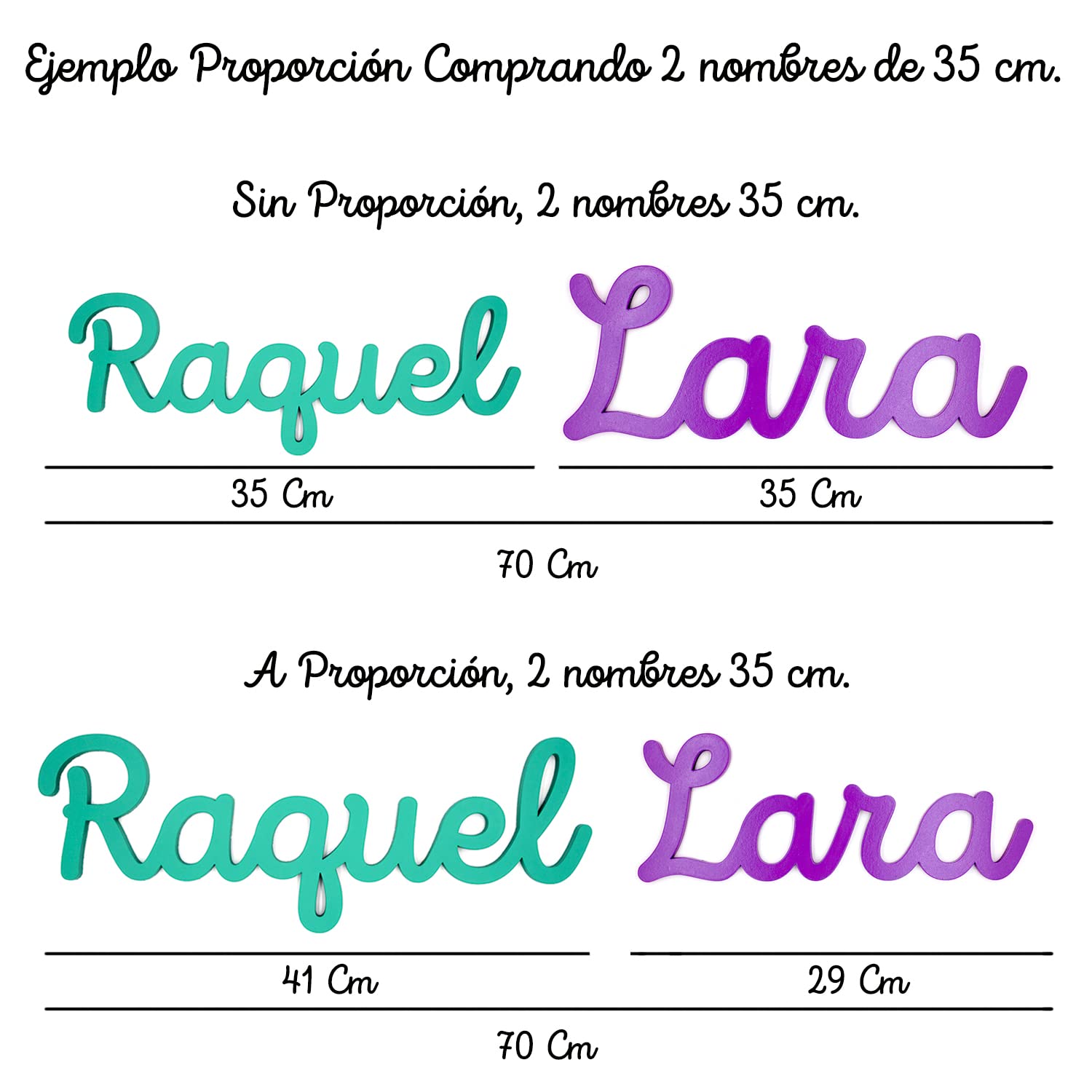 Nombre Pintado Madera Personalizado - Decoración Dormitorio Bebe Niño Niña - Regalo Nacimiento Bodas Bautizo Comunión Baby Shower Aniversario Colgar Pared Puerta Habitación Niños Niñas