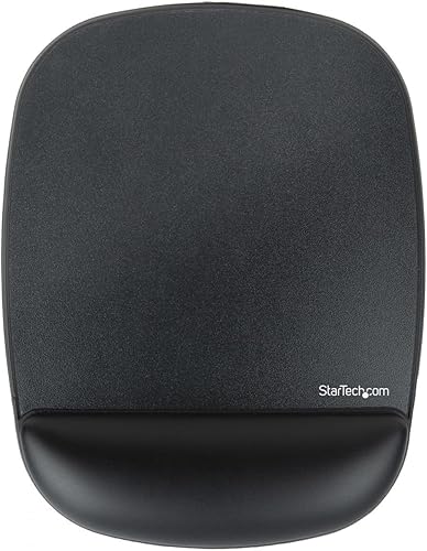 Miniatura 2 de StarTech.com Alfombrilla para mouse con reposamanos, 6.7 x 7.1 x 0.8 pulgadas, alfombrilla ergonómica para mouse con soporte de muñeca, almohadilla