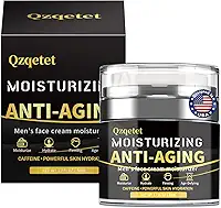 QZQETET Creme Facial Masculino, Creme Hidratante Antienvelhecimento, Loção Facial Masculina Com Colágeno, Retinol E Ácido Hialurônico, Cuidados Faciais Com A Pele Masculina - Dia E Noite - 1,7 Oz