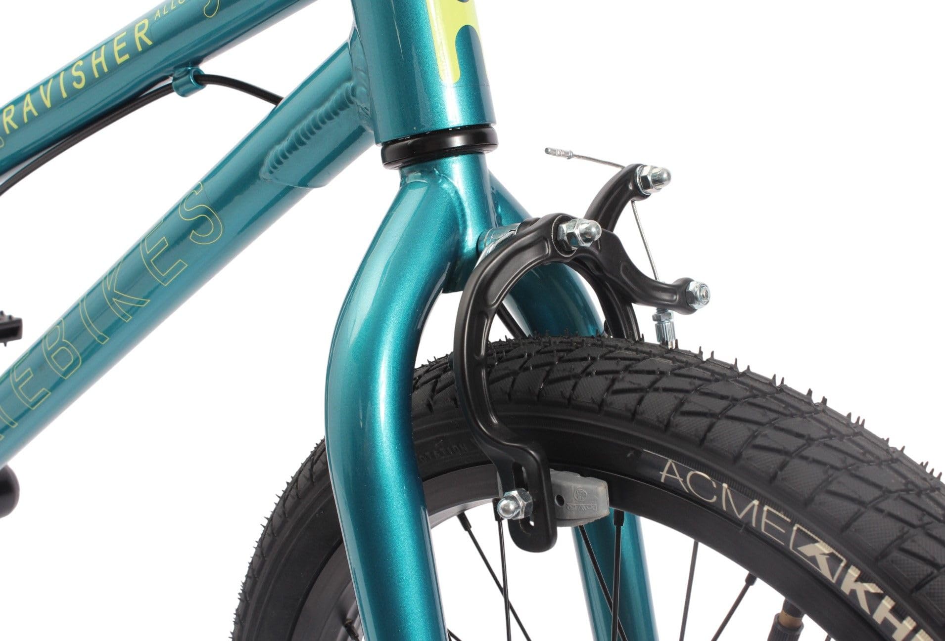 KHE Ravisher LL 18 pollici BMX Bici 2025 - Telaio in alluminio - Affix Rotor - Solo 8,6 kg - Strada parco pista - per bambini ca. 125-145 cm - Turchese