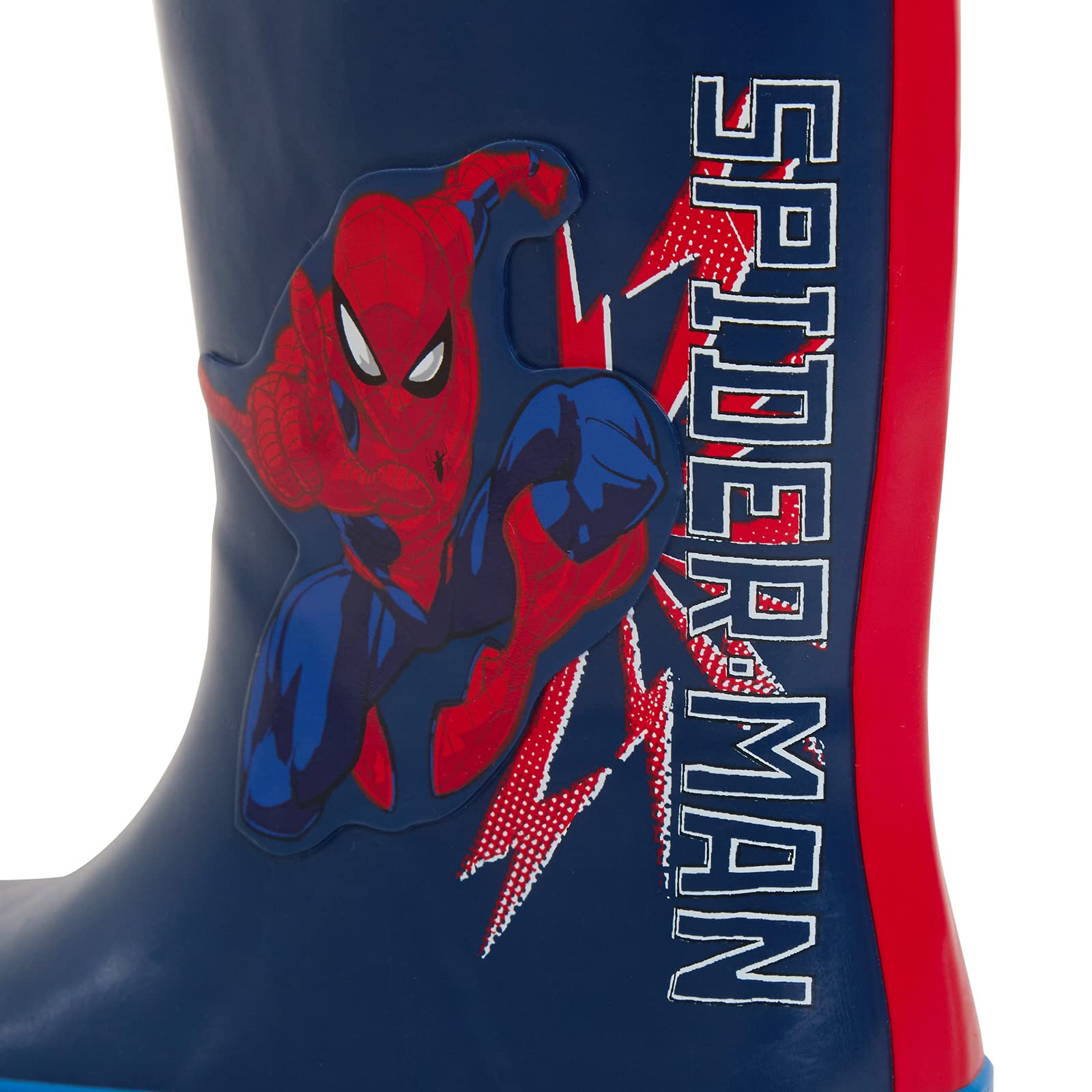 Marvel Stivali in Gomma Spiderman con Legaccio Ragazzi Stivali in Gomma Supereroi Stivali da Pioggia Bambine Stivali da Neve