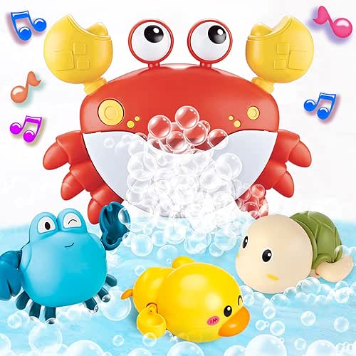 Baby Bath Toys for Toddlers, Crab Bath Bubble Maker with