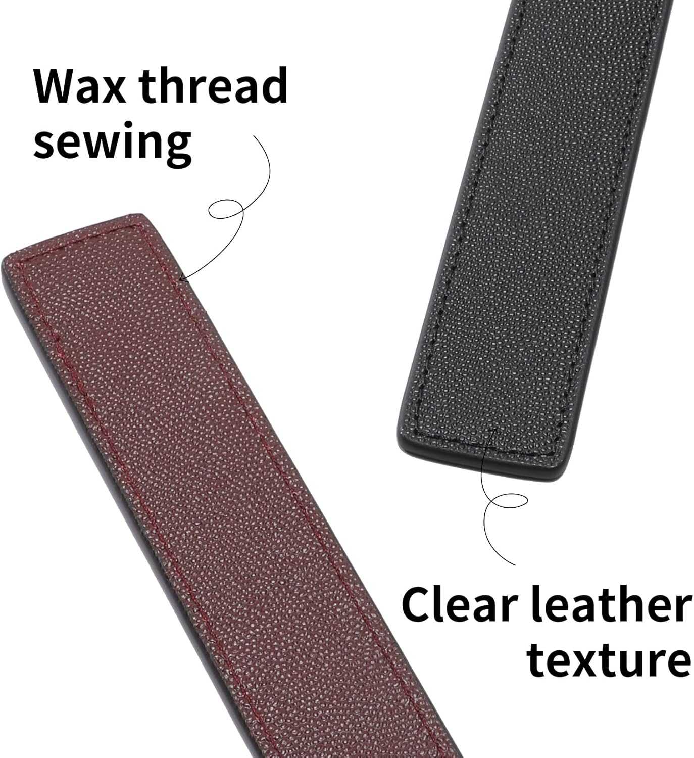 Leather Base Shaper for WOC Handbag, Saver and Insert for Wallet on Chain Bag, Ultimate Protection and Support (Wine-Leather, 7" x 1.2")