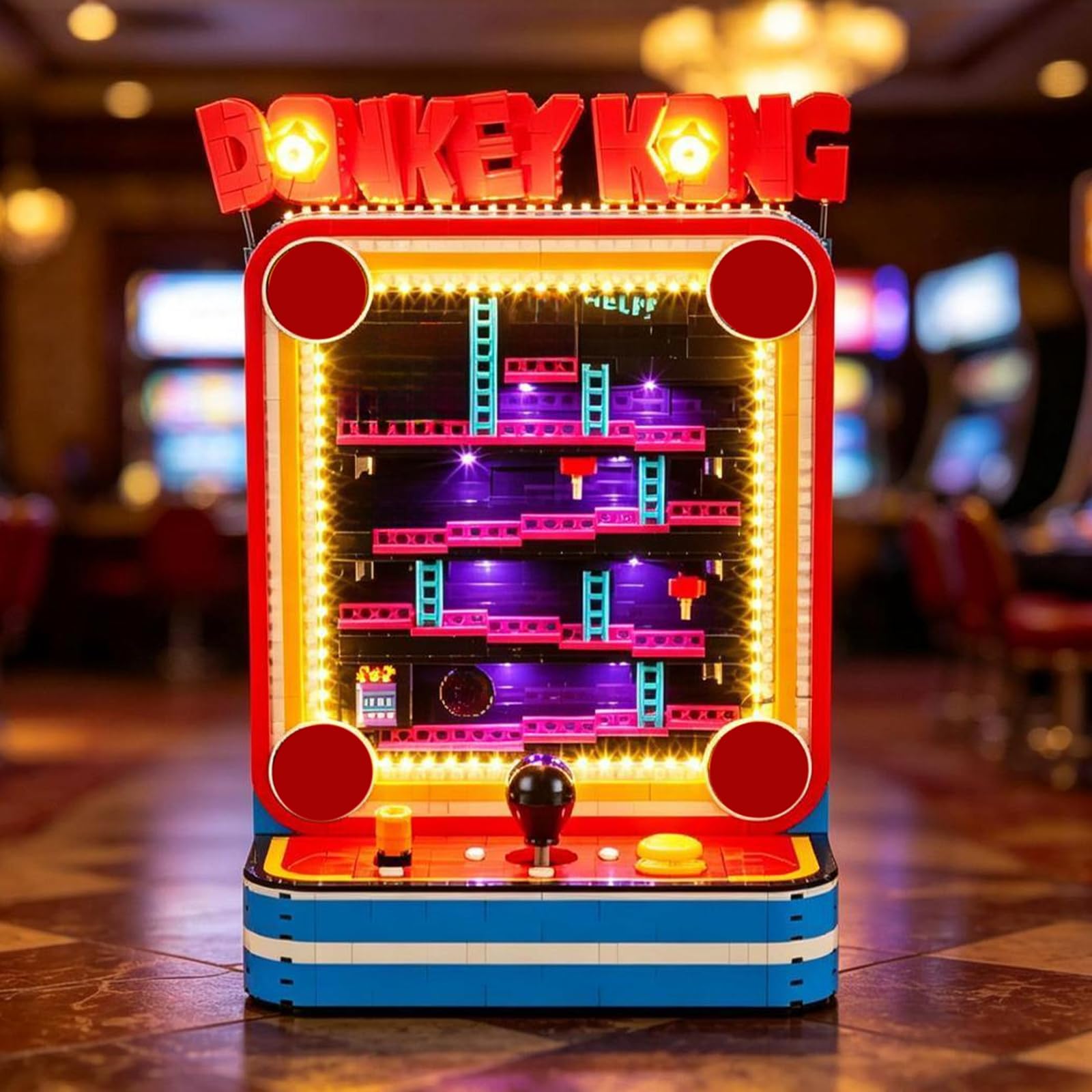 YEABRICKS Światło LED do modelu klocków Lego-72051 Donkey Kong Arcade (zestaw nie jest dołączony)